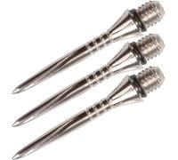 Unicorn Volute Swytch Converta Replacement Steel Tip Dart Points | Natural Silver Titanium Coating | 4 Grooves Grip | 27 mm | 3 per Pack