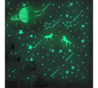 Unicorn Wall Tattoos, Glow-in-The-Dark Wall Stickers, Fluorescent, Luminous Stickers, Luminous Stickers, Luminous Stars, Luminous Moon Children's Room