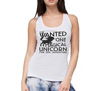 Unicorn Wanted Women's Vest - white Large