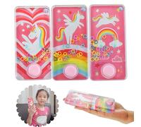 Unicorn Water Ring Toss Game, 14cm Handheld Aqua Toy for Kids, Stress Relief & Party Favour Fun for Girls, Stocking Filler, UK