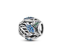 Unicorn Wedding Engagement Love Heart Dog Coffee Mushroom Mum Charm Bead Pendant 925 Sterling Silver Compatible With Pandora Charm Moments Bracelet (Hummingbird Bird Pet)