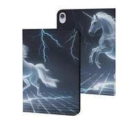 Unicorn White Thundering Mythical Rearing Horse Tablet Case Slim Stand Protective Case Cover Tablet Cover Tablet Sleeve