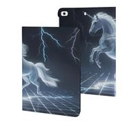 Unicorn White Thundering Mythical Rearing Horse Tablet Case Slim Stand Protective Case Cover Tablet Cover Tablet Sleeve