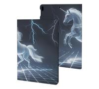 Unicorn White Thundering Mythical Rearing Horse Tablet Case Slim Stand Protective Case Cover Tablet Cover Tablet Sleeve