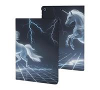 Unicorn White Thundering Mythical Rearing Horse Tablet Case Slim Stand Protective Case Cover Tablet Cover Tablet Sleeve
