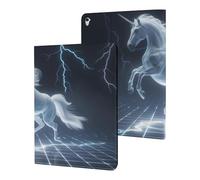 Unicorn White Thundering Mythical Rearing Horse Tablet Case Slim Stand Protective Case Cover Tablet Cover Tablet Sleeve