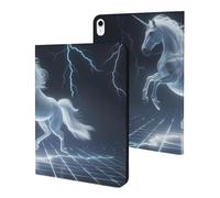 Unicorn White Thundering Mythical Rearing Horse Tablet Case Slim Stand Protective Case Cover Tablet Cover Tablet Sleeve