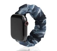 Unicorn White Thundering Mythical Rearing Horse Watch Band Elastic Scrunchie Watch Strap Soft Wristband Compatible with Apple Watch