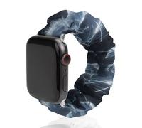 Unicorn White Thundering Mythical Rearing Horse Watch Band Elastic Scrunchie Watch Strap Soft Wristband Compatible with Apple Watch