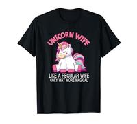 Unicorn Wife way more magical Wedding Bride and Groom T-Shirt