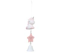 Unicorn Wind Chime Resin and Metal Hanging Bell for Indoor Decor