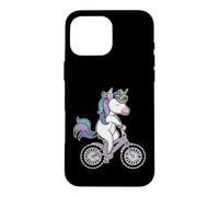 Unicorn with Bicycle Case for iPhone 16 Pro Max
