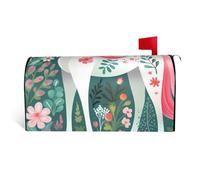 Unicorn With Pink Hair Mailbox Cover With Magnetic Closure 25.5x21 In Durable Outdoor Decorations For Festival Season