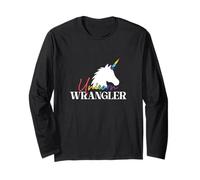 Unicorn Wrangler Unicorn Hunter Polyamory Couple Polyamorist Long Sleeve T-Shirt