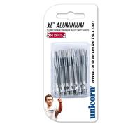 Unicorn XL Dart Shafts Value Pack | Durable Aluminium | Medium 45.6 mm | Silver | 15 Stems