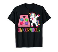 Unicornhole - Pun Cornhole Player Dabbing Unicorn T-Shirt