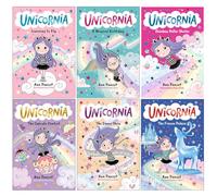 Unicornia Series 6 Books Collection Set By Ana Punset (Learning to Fly, A Magical Birthday, The Cupcake Contest, Rainbow Roller Skates AND MORE!!) | Paperback