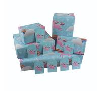 Unicorns and Rainbows Wrapping Paper Sheets x 5, plus 8 Gift Tags - 100% Recyclable - Eco Friendly Gift Wrap - Mystical Wrapping Paper - Birthday Wrapping Paper For Girls