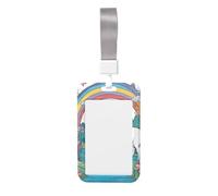 Unicorns by The River Card Holder Durable and Lightweight Stylish Design Suitable for Offices Hospitals and Conferences