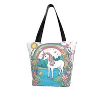 Unicorns by the river Fashionable shoulder handbag, women's crossbody shoulder bag, suitable for weekend travel shopping shoulder bag