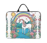 Unicorns by The River Laptop Bag 14 in Durable Computer Carrying Case for Most Laptops and Ipads Shock Resistant Slim Sleeve