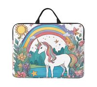 Unicorns by the river Prints 14-Inch Laptop Sleeve Waterproof And Shockproof Suitable For Office Work Business Trips And Daily Travel.
