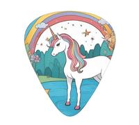 Unicorns by the river Wear-resistant guitar picks for guitar, bass, electric guitar, ukulele, thin, medium, heavy, 12-piece guitar picks