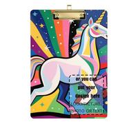 Unicorns Dopamine Color Customize clipboard Paper pad Plastic for Nursing Student Trade Quest Size 9 x 12
