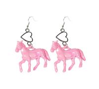 Unicorns Earrings Acrylic Ponies Heart Pendant Ear Rings Fashion Jewelry Unique Accessories For Women And Girls