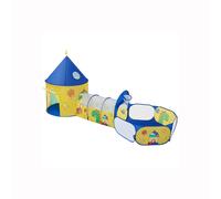 Unicorns Kids Play Tent, Blue + Yellow