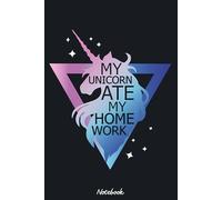 Unicorns love school Notebook: 120 Pages | 6 x 9 Size | Journal College Ruled Notebook | Gift