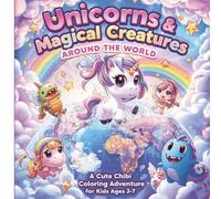 Unicorns & Magical Creatures Around the World: A Cute Chibi Coloring Adventure for Kids Ages 3-7 (Mythical creatures)