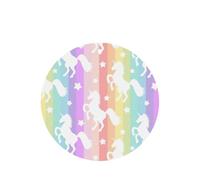 Unicorns On Colorful Stripes Printing 10 Pieces Air Freshener Car Hanging Cards Air Freshener Sheets With Rope For Cars Home