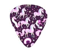 Unicorns Pink Print 12pcs Guitar Cubes for Guitar and Ukulele, Unique Guitar Gift
