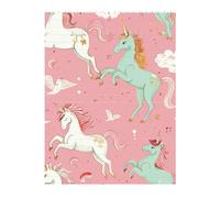 Unicorns Pink Printed Jigsaw Puzzle 16.7x22.3 CM, Rectangular Puzzle Challenging Game for Adults Gifts, Family Fun Decorative Wall Decor