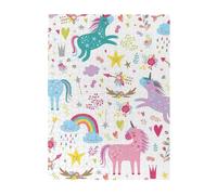 Unicorns Pink Printed Wooden Puzzle 500 Piece, Cute Puzzle Game in Plastic Box for Family Entertainment and Brain Training Gifts