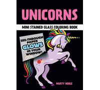 Unicorns Stained Glass Colouring Book