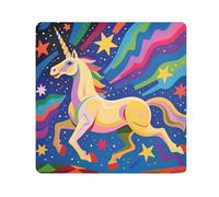 Unicorns stars Dopamine color Magic Self-Adhesive Makeup Travel Bag Cloth Travel Bag Organizer Wrap Camera Lens Cloth Wrapper For Toiletries Size 21.7x21.7in