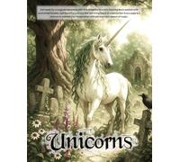 Unicorns: This 50-page, single-sided coloring book features a delightful collection of enchanting unicorn illustrations with one image per page.