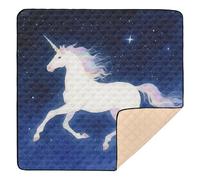 Unicorns Watercolor Large Sturdy Baby Play mat Activity Gym for Floor Water Resistant Foldable Baby Play Tummy Time Mat for Baby Kids Toddlers Infants, 50'' x 50''tapete de gimnasio para