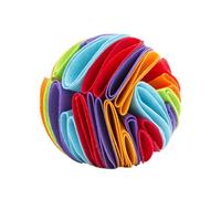 UNICORPSE TECHNOLOGIES PVT. LTD. Rainbow Snuffle Ball Dog Puzzle Toy, Interactive Food Dispensing Feeder, 15-20 cm
