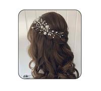 Unicra Bride Wedding Hair Vine Silver Crystal Headband Headpiece Flower Hair Accessories for Women