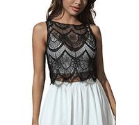 Unicra Evening Lace Bolero Wedding Short Sleeve Top Shrugs Topper Black Bridal Crop Top Dress Cape Jacket for Women and Bridesmaid