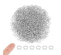 UNICRAFTALE 1000Pcs 304 Stainless Steel Jump Rings 3mm Open Jump Rings Oval Jump Rings Connecting Rings Split Rings for DIY Craft Supplies Key Chain Necklace Earring Jewelry Making