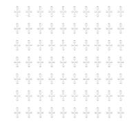 UNICRAFTALE 100pcs 304 Stainless Steel Tiny Cross Pendants Cross Earring Charms 1mm Small Hole Bracelets Pendant Metal Cross Charm 12x7x1mm for Women Necklaces Jewelry Making DIY