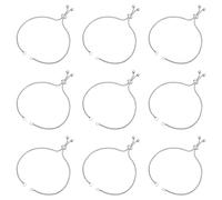UNICRAFTALE 10pcs 230mm Adjustable Slider Bracelets Stainless Steel Bracelet Making Slider Extender Chains with Ball Ends for Women s Semi Finished DIY, Hole: 2.5~3mm