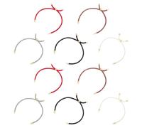 UNICRAFTALE 10Pcs 5 Colors Slider Bracelets Nylon Twisted Cord Bracelets 22~23cm Adjustable Bracelet with Metal Findings Bracelet Chains for Jewelry Making Accessories for Women