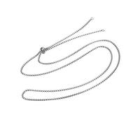 UNICRAFTALE 10pcs Silver Adjustable 304 Stainless Steel Slider Necklaces with Box Chains Necklaces and Slider Stopper Beads Necklaces for Necklace Jewelry Accessories DIY Making 29.4" (74.6cm)