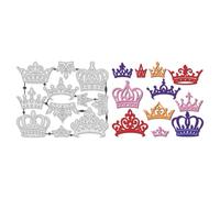 UNICRAFTALE 11pcs Crown Metal Cutting Dies for Card Making Celebration Die Cuts Happy Birthday Embossing Stencils Template for Photo Album Card Craft Scrapbooking Decoration