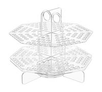 UNICRAFTALE 120 Slot Acrylic Pen Holder Clear Pencil Organizer 360° Rotating Marker Organizer Office Storage Supplies Holds for School Home Art Supply Makeup Brushes Storage Craft Shows